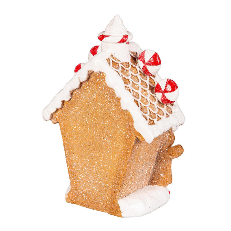 7.75" LED Gingerbread House Table Decor