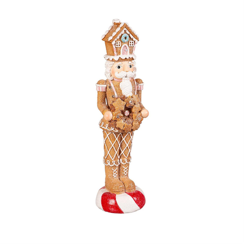 14.5" LED Gingerbread Nutcracker Table Decor
