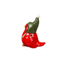 LED Ceramic Winter Cardinal with Star Cut-out Table Decor