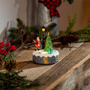 Twas The Night LED Table Decor Plastic Rotating Christmas Scene, Asst of 2, 6 Total Pieces in CDU