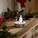 Twas The Night LED Table Decor Plastic Rotating Christmas Scene, Asst of 2, 6 Total Pieces in CDU