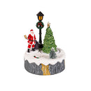 Twas The Night LED Table Decor Plastic Rotating Christmas Scene, Asst of 2, 6 Total Pieces in CDU
