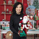 18" LED Santa Claus with Toy Sack Table Decor,8tal171