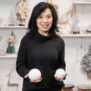 LED Snowball with Embossed Winter Scene Table Decor Set,8tal177