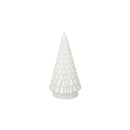 LED Glass Tree Table Decor Set, White