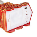 7.5" LED Train Spinning Water Lantern with Santa and tree