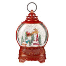 10.5" LED Antique Water Globe with Santa in Sleigh,8tal212