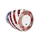 Patriotic Mosaic LED Glass Table Decor, 6"H