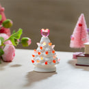 Valentine's Day LED Table Decor Ceramic Heart Tree, 4.65", CDU