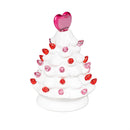 Valentine's Day LED Table Decor Ceramic Heart Tree, 4.65", CDU