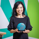 Peacock LED Glass Table Décor, 6.25"H