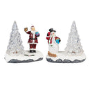 Heartfelt Cheer LED Table Decor Christmas Character with Tree Plastic, CDU, 3.75"H