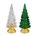 Shades of Emerald LED Table Decor Tree Acrylic, CDU, 5.5"H