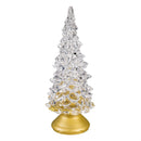 Shades of Emerald LED Table Decor Tree Acrylic, CDU, 5.5"H