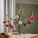 Home Display Iron Black Ornament Tree, 24"