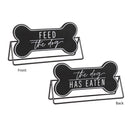 11.25" Long Reversible Metal Tabletop Sign, 2 Asst., Dog/Cat