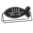 11.25" Long Reversible Metal Tabletop Sign, 2 Asst., Dog/Cat