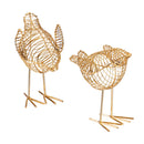 6.5" Metal Wire Bird Tabletop Décor Set