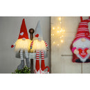 Valentine's Day LED Table Decor Fabric Gnome with Heart Embellished Hat, Asst of 2