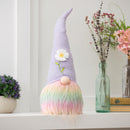 20" Fabric Gnome with Multi-colored Beard Table Decor