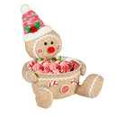 11" Fabric Gingerbread Man Bowl