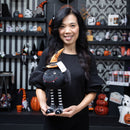 16.5" Fabric Standing Bat with Witch Hat Table Decor,8tan455