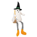 Ghost Witch with Dangling Legs Fabric Table Decor, Asst