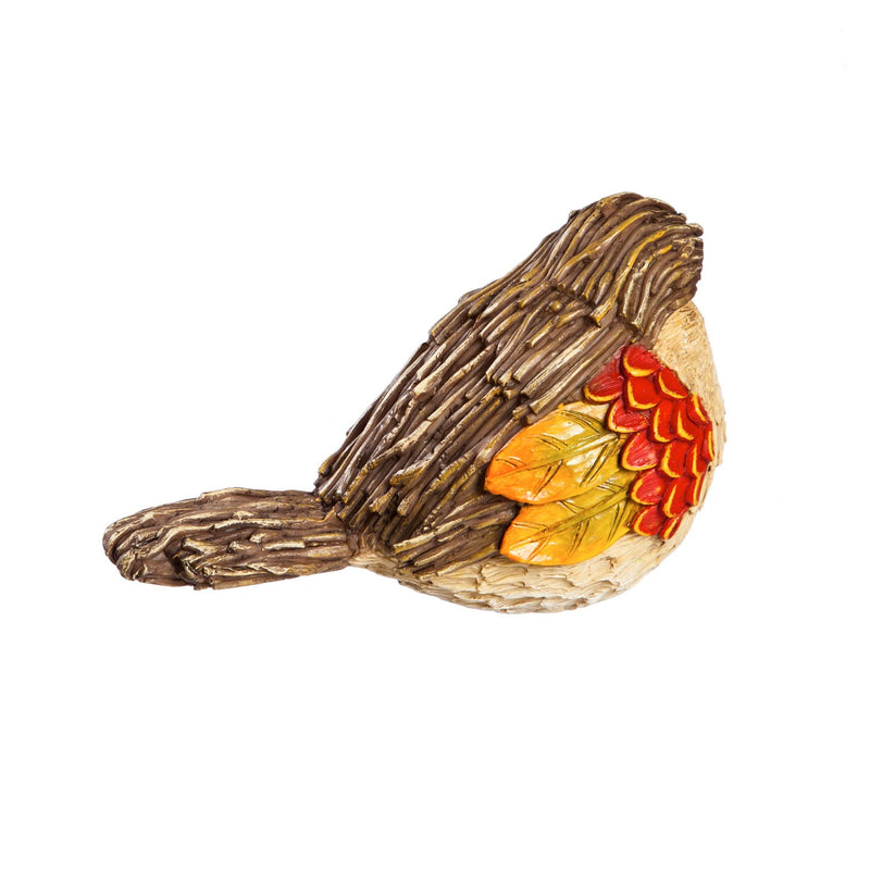 Resin Harvest Bird Tabletop Decor, 2 Asst,8tar435