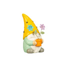 5" Resin Gnome with Flowers Set