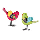 4.5" Resin Bird with Metal Feet Table Décor Set