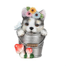 Pet Central Table Decor Resin Garden Dog, Asst of 5