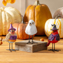 Witchy Warbler Bird Resin with Metal Feet Table Decor, Asst