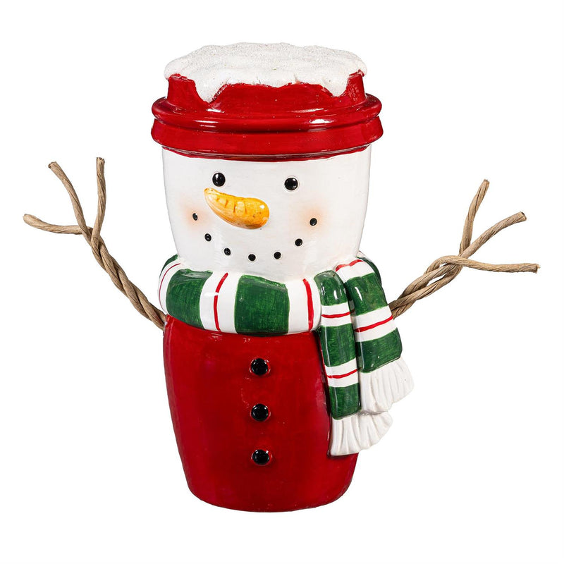 Baking Spirits Bright Table Décor Snowman Cup Resin, Asst, 8.25"H