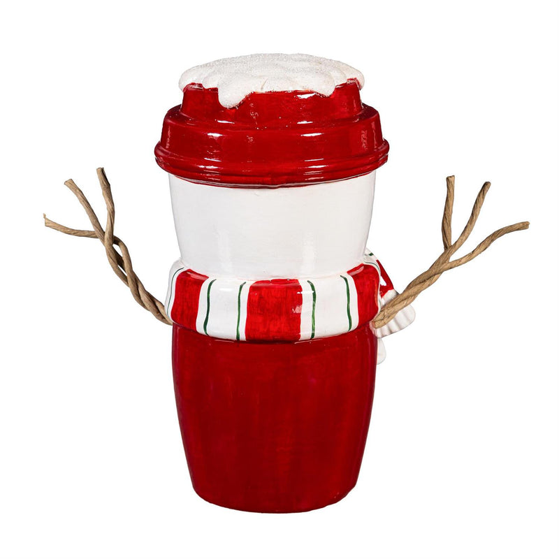 Baking Spirits Bright Table Décor Snowman Cup Resin, Asst, 8.25"H