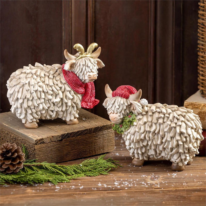 Woodland Storybook Table Décor Highland Cow Resin, Asst, 6.25"L