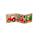 Wood Double Sided Tri-Fold Wood Table Décor, Harvest/Holiday