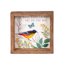 Song Bird Wood Table Sign, Asst, 6"
