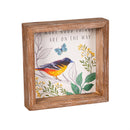 Song Bird Wood Table Sign, Asst, 6"