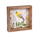 Song Bird Wood Table Sign, Asst, 6"