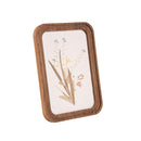 Wood and Paper Pressed Flower Table Decor, 10"H