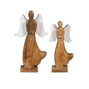 Nativity Table Décor Angel Enamel Wood Set