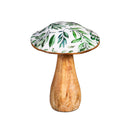 Olive Oasis Mushroom Wood Table Decor Set