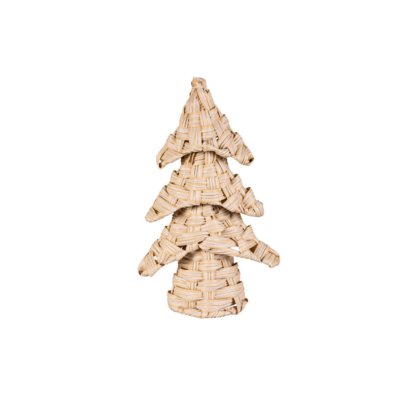 12" Plastic Woven Tree Table Decor,8tax103