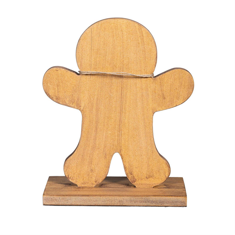 Baking Spirits Bright Table Décor Gingerbread Man Wood Set