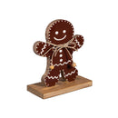 Baking Spirits Bright Table Décor Gingerbread Man Wood Set
