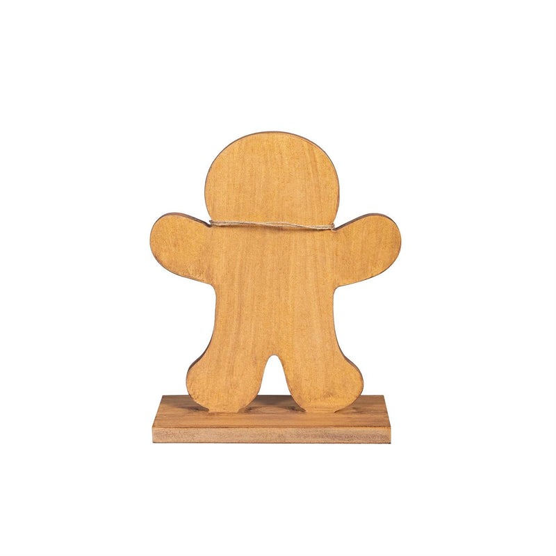 Baking Spirits Bright Table Décor Gingerbread Man Wood Set