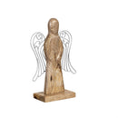 Nativity Table Décor Angel Wood and Metal Set