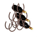 Metal Horseshoe Tabletop Wine Holder
