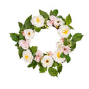Memorial Wreath & Stem Set, Pink & White