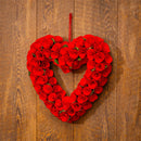 Valentine's Day Wreath Wood Curl Heart, 16"H